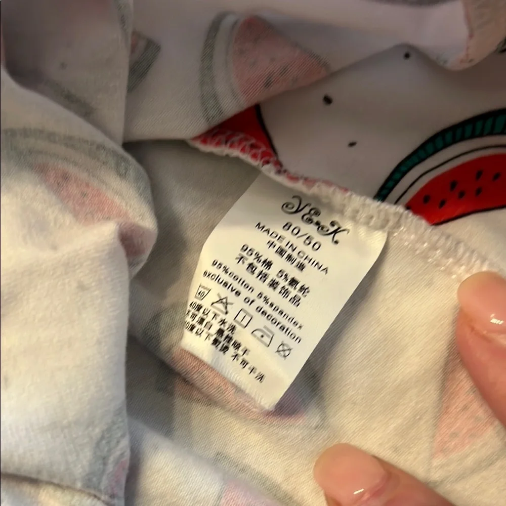 Watermelon Print Baby Romper #449 - Picture 3 of 3